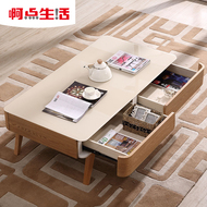 Ah, cuộc sống, tro, gỗ rắn, bàn cà phê, căn hộ nhỏ, màu gỗ Bắc Âu, phòng khách, bàn trà, một số loại đồ nội thất, 13