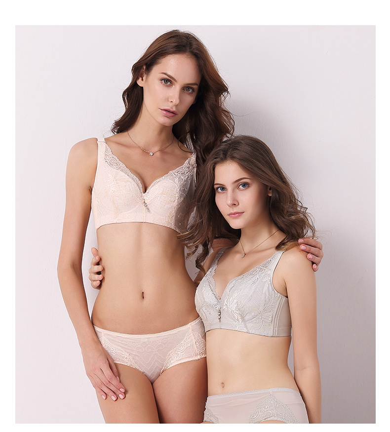 Yêu mùa hè ngực lớn cup nhỏ đầy đủ kích cỡ áo ngực siêu mỏng Người mẫu tụ tập đồ lót để nhận sữa AD11818B1 - Strapless Bras quần lót nữ triumph