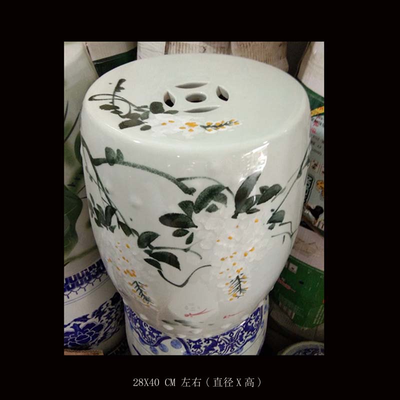 Jingdezhen porcelain ceramic who table lotus villa garden bench is suing garden products