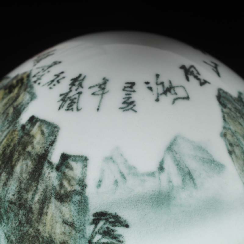 Jingdezhen blue and white porcelain hand - made an egg vase sitting room TV ark cabinet wall adornment bedroom vase