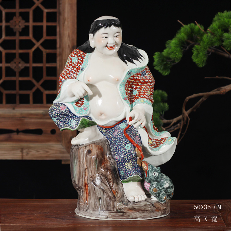 Jingdezhen ceramic bang play golden cicada fun vivid ceramic art furnishing articles furnishing articles dynamic decoration art