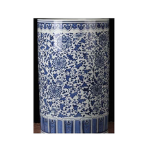 Jingdezhen blue and white quiver Jingdezhen ceramic flower tube Jingdezhen ceramic multi-purpose painting quiver