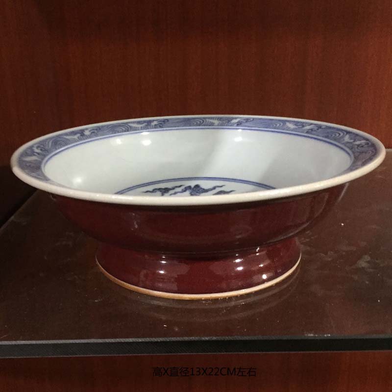 Jingdezhen red ruby red compote marriage articles for daily use ceramic elegant compote gift porcelain bowl