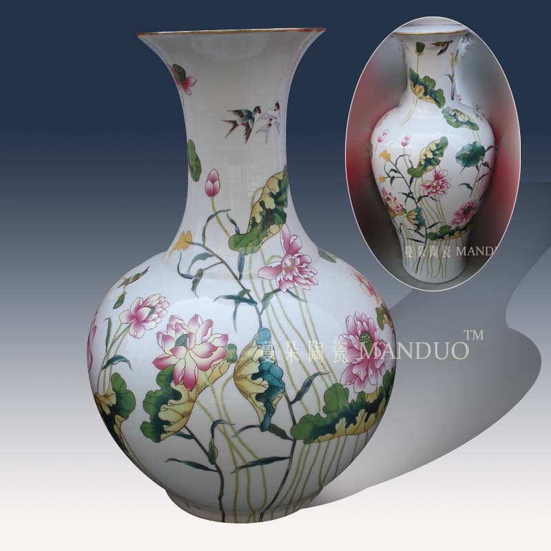 Jingdezhen in yellow dragon dragon porcelain vases gut porcelain vases bottles of 55 cm high porcelain vase