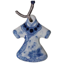Hand-painted blue and white porcelain pendants fine ethnic handicrafts ethnic jewelry chest pendants MD one