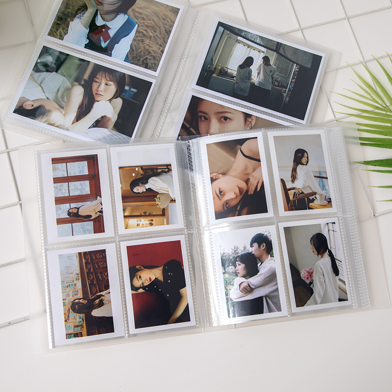Simple ins Photo Album 3-Inch 4inch 5inch 6inch 7inch Movie Ticket High-Speed Rail Ticket Card Idol Photo Card Album