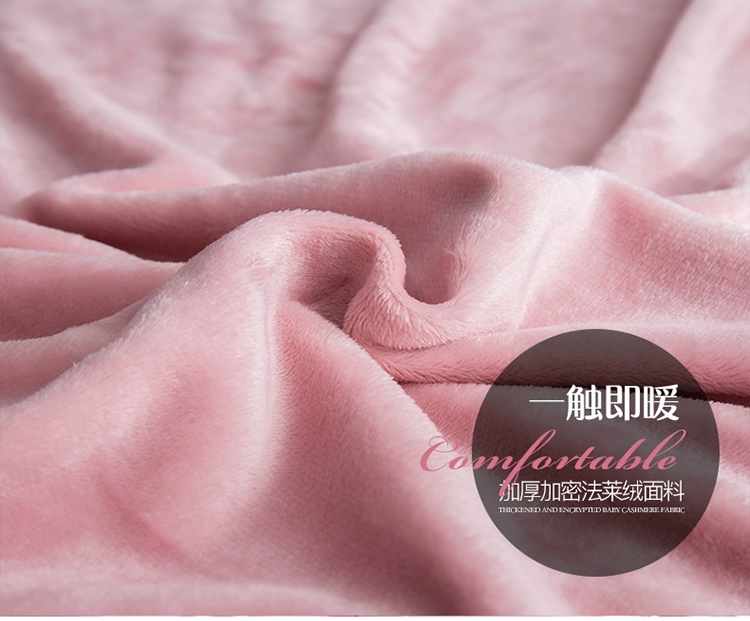 Cotton và nhung quilt cover quilt cover san hô lông cừu flannel quilt bao cotton mùa đông dày ấm giường