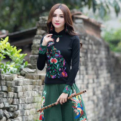 taobao agent Spring ethnic retro jacket from Yunnan province, 2019, ethnic style, with embroidery, long sleeve, Chinese style