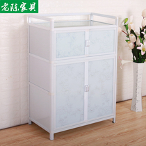 Aluminum alloy sideboard kitchen cabinet locker storage cabinet storage cabinet simple household cupboard countertop economical small cabinet