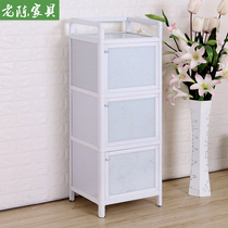 Aluminum alloy storage cabinet simple modern sideboard cupboard small cabinet multifunctional assembly small cabinet Kitchen Cabinet