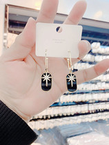 Korean temperament net red length Exaggerated Earrings New Tide Ear Pendant Lukewarm Wind Ear Accessories Superior Silver Needle Ear Nail Daughter