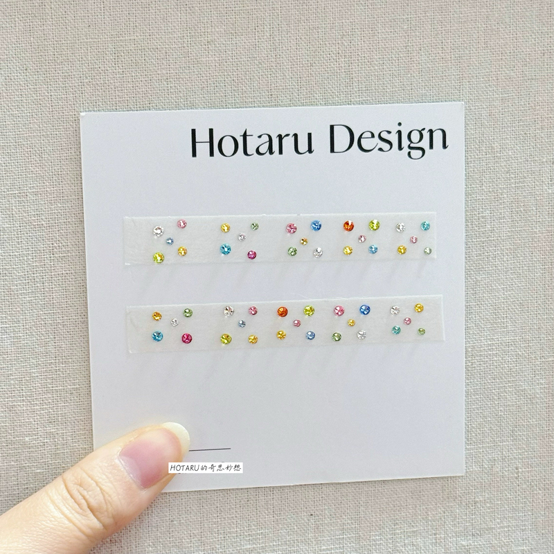 Swarovski Manicure Material Pack Little Monkey Style Short Nails Nail Diamond Pack Fully Flat Bottom Colorful Cute Bubble Gum