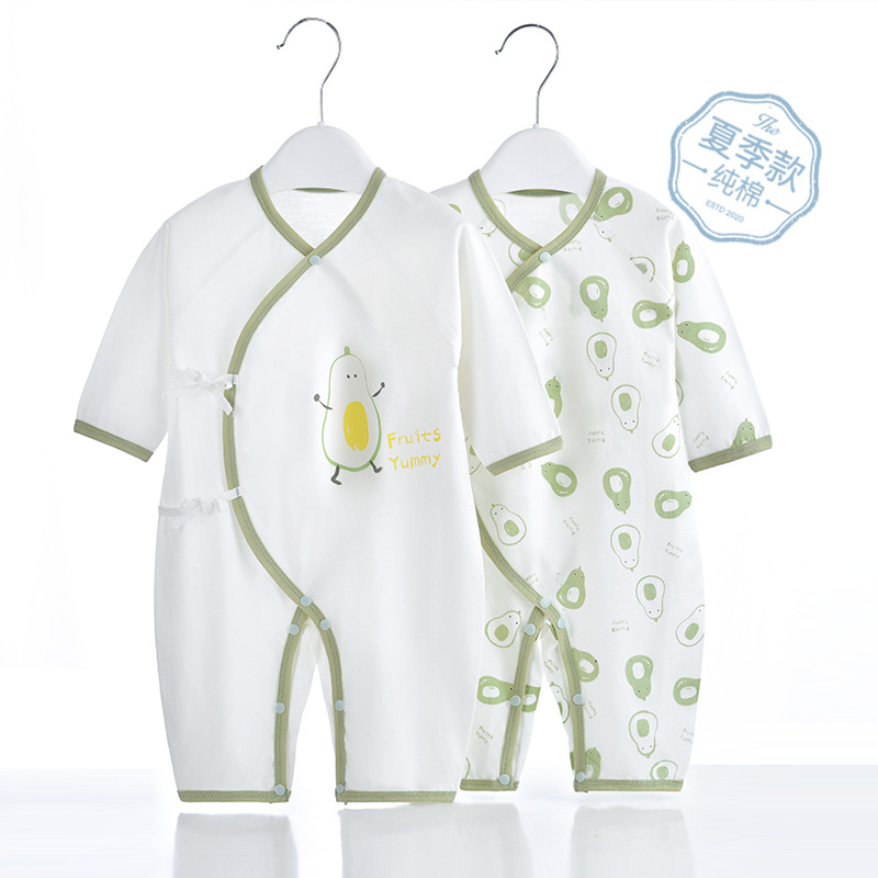 First baby Even body clothes pure cotton monk clothes close-fitting suit Spring and summer freshman khaclothes male and female baby Bb clothes climbing clothes