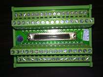 DIN-68 Terminal Block with 1 x 68-pin SCSI-II connector for standard rail mounting