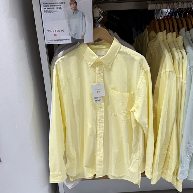 Uniqlo Collaboration/Oxford Fabric Loose-Fitting Shirts for Men and Women/Long-Sleeved Shirts 484244