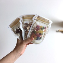 Little House ) Hello Little yellow Dahong · small bottle type ziplock bag sealed bag