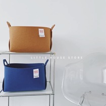 Little-House of the House of the Litter) ins wind Han style debris toy containing basket-foldable felt containing basket