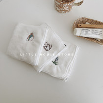 Little-House of the House of the Litter) Coral Fleece hand towels baby available with soft little square towels