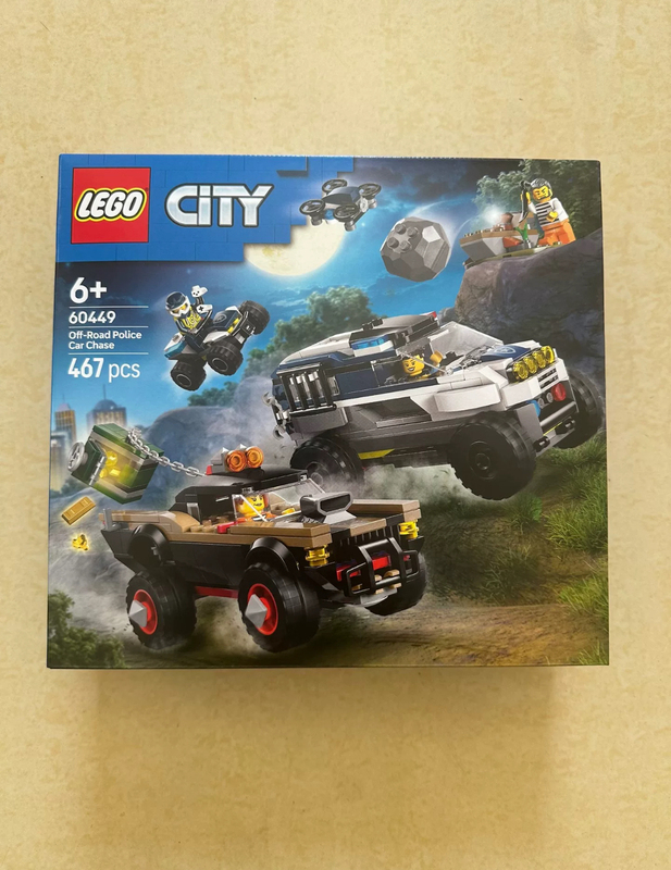 Lego City 60449 Off-Road Police Chase Children's Educational Building Blocks Toy Holiday Gift
