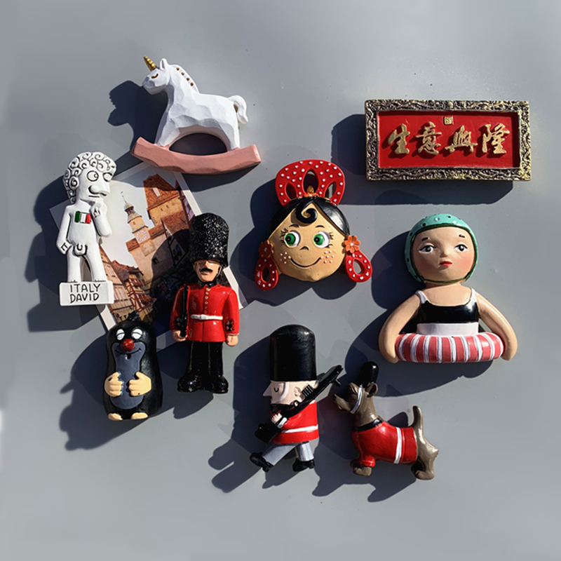 Nordic Winins Creative Cartoon British Guard Europe Fridge Sticker Magnet Tourist Souvenir Fridge Magnet