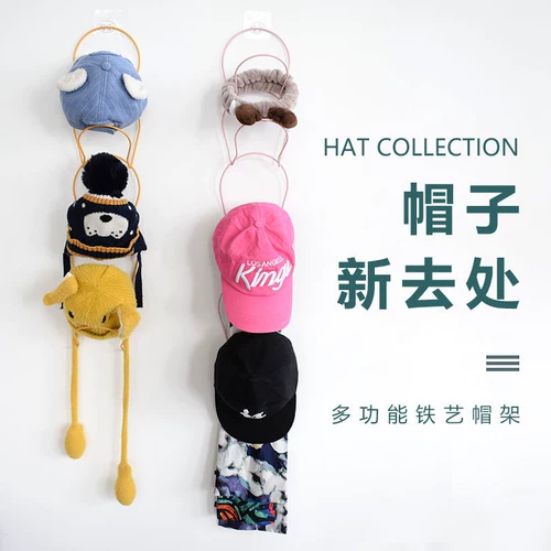 Артефакт хранения подвесной шляпы, домашняя стена, аккуратная стена -на полке дверь, сумка, мешка многофункциональная