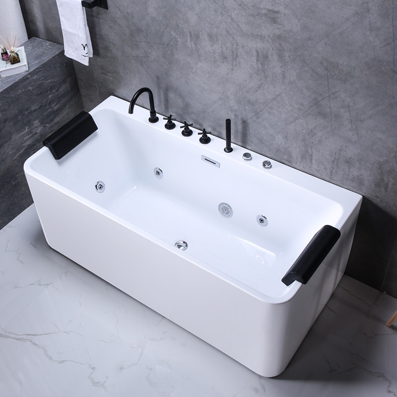 Home Acrylic Adult Seamless Bathtub Hotel Minjuku Independent Bidet Import Thermostatic Surf Massage Small Vat