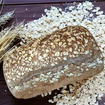 German rye whole wheat oil-free sugar-free low-fat low-calorie vegetarian whole grain sour doughVitalbrot 250g