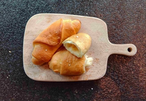 Sea salt rollSeasald soft bun2pcs handmade sugar-free meal replacement snack satiating light bread