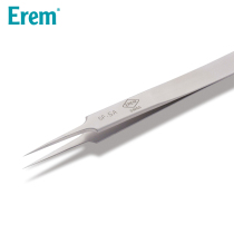 Erem Swiss imported precision tweezers fine straight series stainless steel non-magnetic acid resistant heat-resistant electronic tweezers