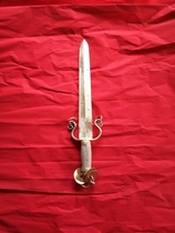 Purely hand-forged brass magic sword Taoist sword magic weapon bell knife seven-star magic sword Taoist props without edge