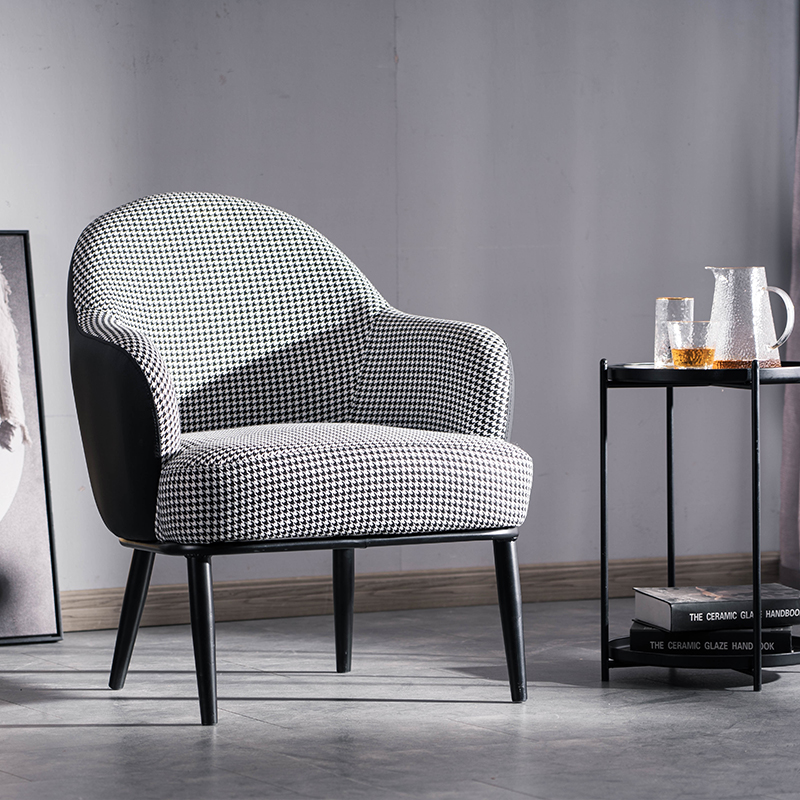 Light Extravagant Single Sofa Balcony Café Office Sample House Display Center Hospitality Nordic Leisure Zone table and chairs