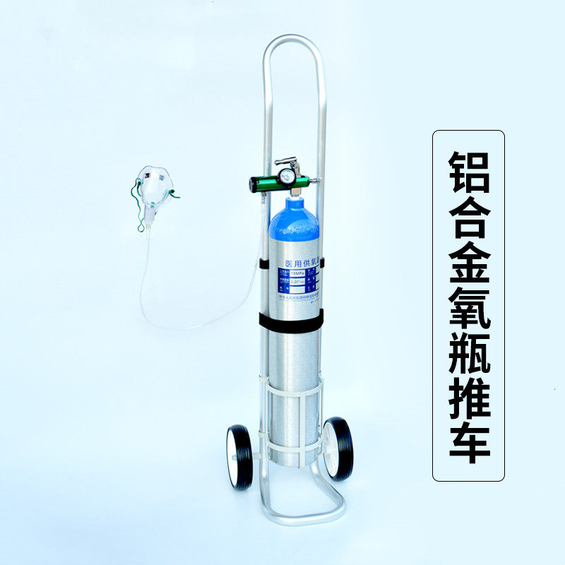 High Pressure Oxygen Cylinder Special Trolley Carbon Dioxide Bottle Trolley Home Hospital Folding Portable Small Cart