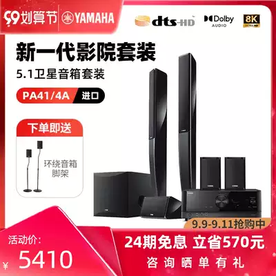 Imported Yamaha Mountain leaf NS-PA41 home theater 5 1 satellite speaker set power amplifier audio 8k