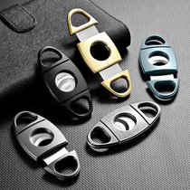 Cigaron cigar scissors sharp stainless steel double-edged portable frosted texture cigar hole opener knife CL-J66