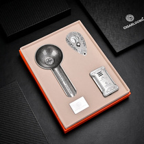 CIGARLOONG cigar ashtray double-edged cigar cutter windproof cigar lighter smoking set three-piece set