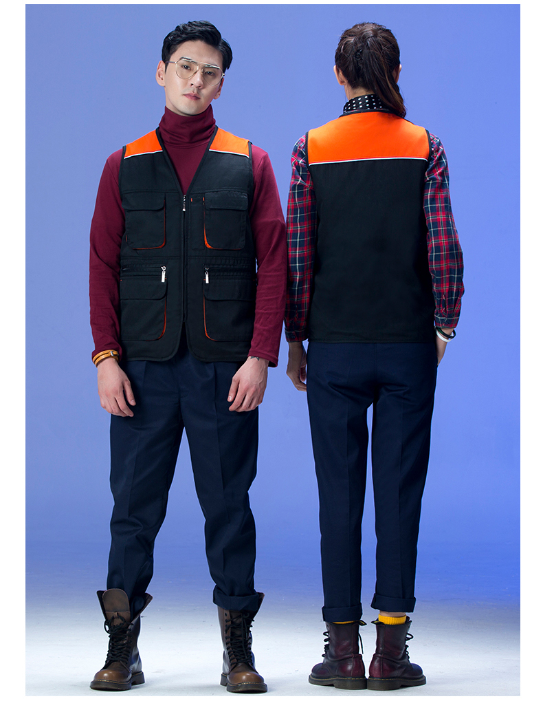 Áo vest cotton in logo tùy chỉnh in logo quảng cáo vest mùa thu đông dày bảo hiểm lao động vest vest tình nguyện áo ba lổ