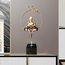 New Chinese Zen ornaments Wukong modern light luxury simple living room metal home decorations porch art furnishings