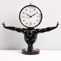 Personality simple light luxury clock clock home desktop European fashion creative ornaments clock mute desktop clock