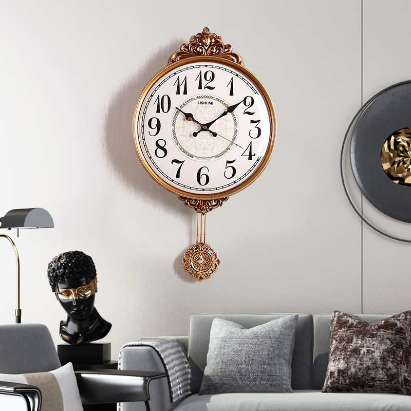 Hanging Clock Living Room Personality Creative Fashion Table Home Modern Minima Silent Bedroom Clock Atmospheric Eurostyle Decorative Clocks