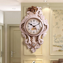 Luxury European wall clock Living room personality creative fashion table Home clock Silent atmosphere clock Modern decorative clock