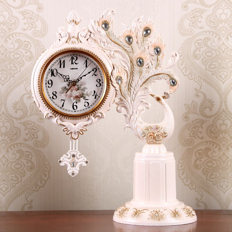 Lisein Living Room Creative Seat Bell Retro Eurostyle Seat Clock Large Art Clock Modern Minimalist Home Pendulum Clock