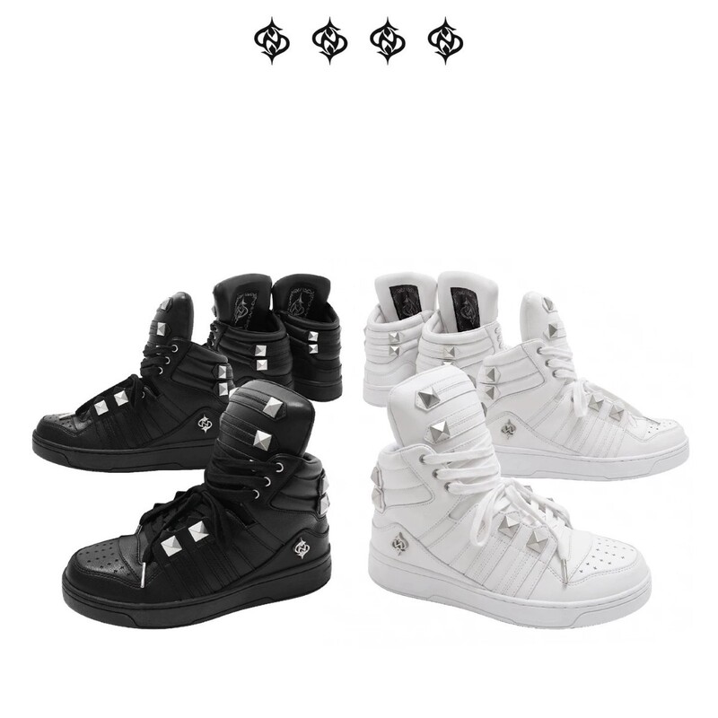 Trendy International Collaboration 2026 Palace-Style Liuding Buckle Large Tongue Thick-Soled Mid-Top Sneakers Original Design