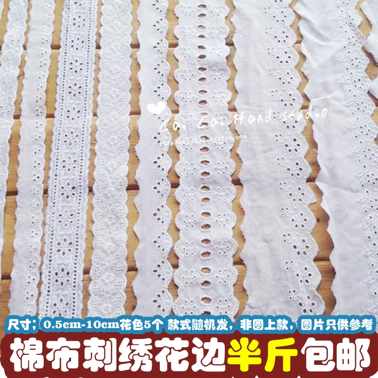 [Cotton ren] Phụ kiện ren, chỉ cotton nguyên chất, váy may bằng ren, chất liệu tự làm thủ công - Công cụ & vật liệu may DIY