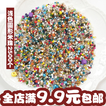 2500 diy accessories silver ceramic millet beads wear bracelet beads cross stitch material beaded accessories handmade