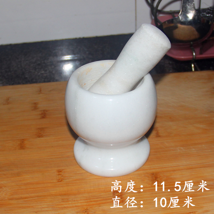 Press Garlic for cohorts Marble Ring Mortar mortar Garlic Clay Garlic Clay Instrumental Mortar and Mashed Pot of Clay Pot