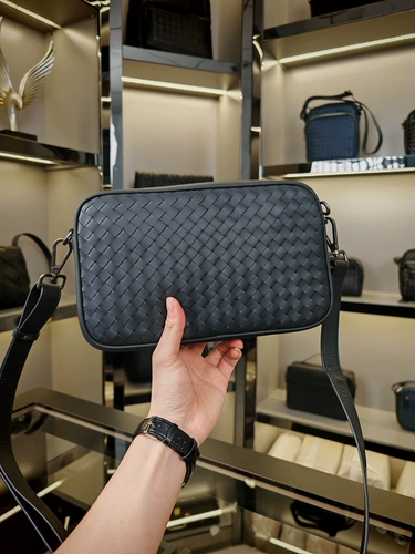 Плетеная сумка на одно плечо для отдыха, из натуральной кожи