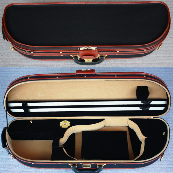 Violin case Half-moon high-grade wooden violin case export order full spectrum bag 4 4 special clearance