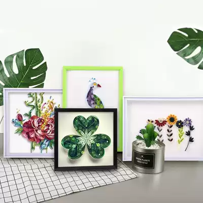 A4 plastic photo frame roll paper picture frame jewelry frame specimen nail display frame roll paper special frame manual DIY creative