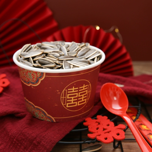 Одноразовая чаша Свадебная бумага чаша Hi Bowl Red Bow