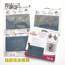 American imported sculpey soft ceramic texture silicone template mold jewelry handicraft model handmade DIY